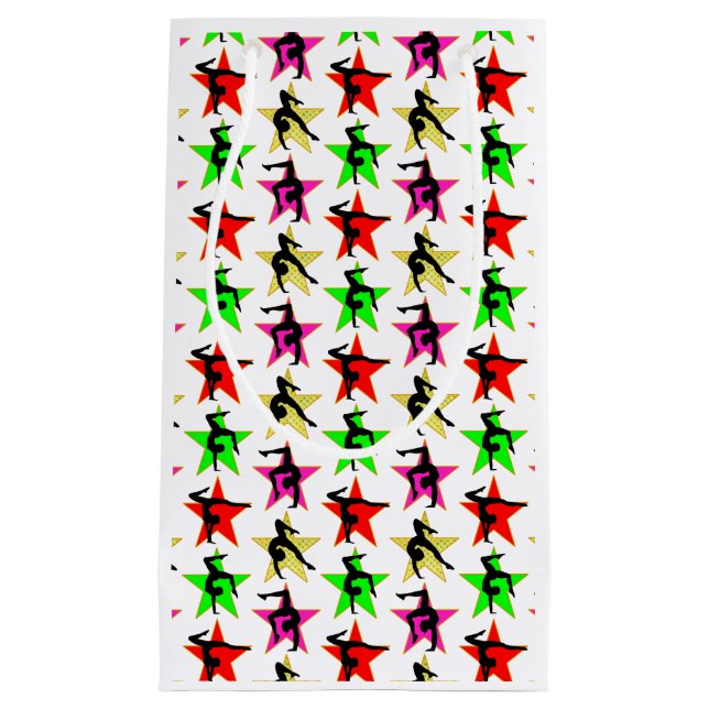 HAPPY HOLIDAY GYMNAST DESIGN KLEINE GESCHENKTÜTE (Vorderseite)