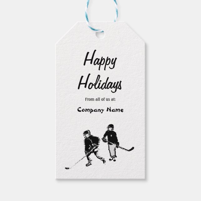 Happy Holiday Hocky Fans Geschenkanhänger (Vorderseite)
