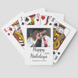 Happy Holiday Kinder Foto Moderne Geschenke Text Spielkarten