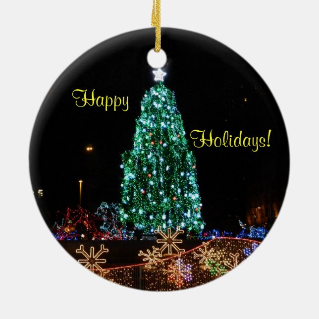Happy Holiday Lights Ornament (Hinten)