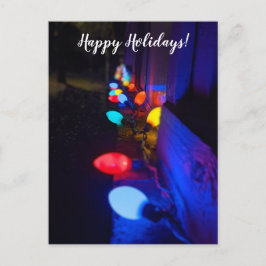 Happy Holiday Lights Postkarte