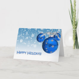 Happy Holiday Ornaments Feiertagskarte