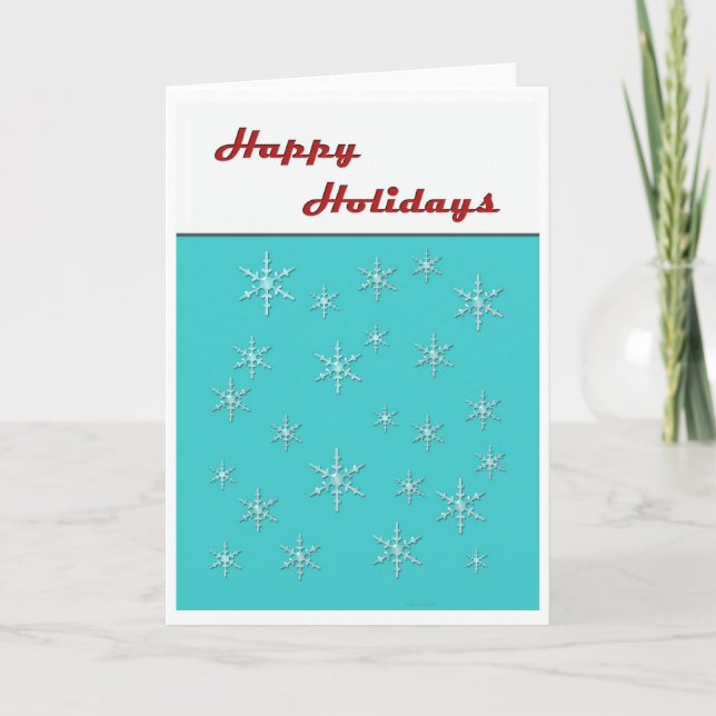 Happy Holiday Retro Feiertagskarte (Vorderseite)