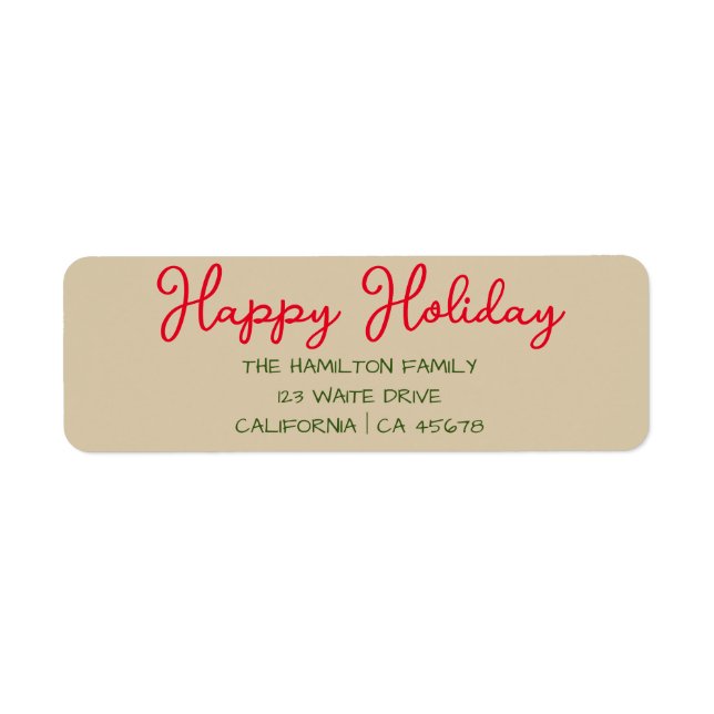 Happy Holiday Weihnachten (Vorne)
