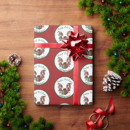 Happy Holiday Weihnachten Custom Business Geschenkpapier