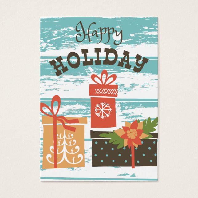 Happy Holiday Weihnachtsgeschenke (Vorderseite)
