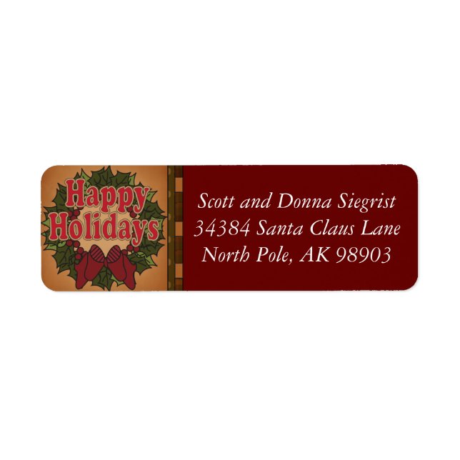 Happy Holiday Wreath Weihnachten (Vorne)