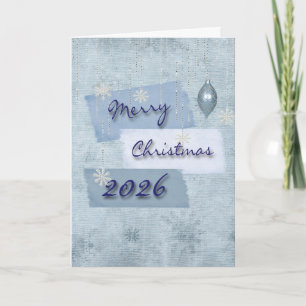 Happy Holidays 2025 Schneeflocken Feiertagskarte