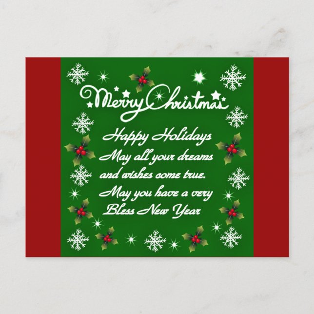 Happy Holidays#4_ Feiertagspostkarte (Vorderseite)