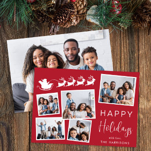 Happy Holidays 6 Foto Santa Sleigh Weihnachten