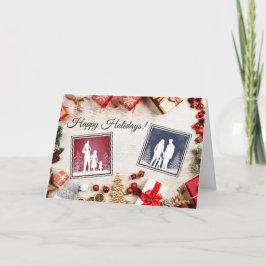 Happy Holidays Anpassbare Grußkarte Karte