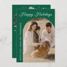 Happy Holidays Arch 2 Photo Feiertagskarte