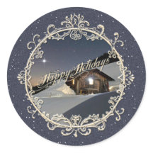 HAPPY HOLIDAYS - Aufkleber