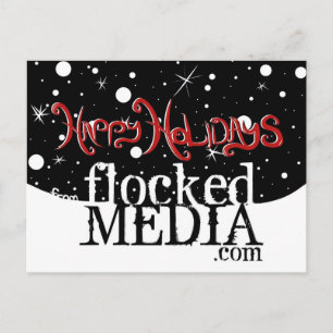 Happy Holidays aus Flock Media Feiertagspostkarte