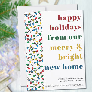 Happy Holidays aus New Zuhause String Lights Ankündigung