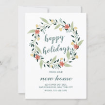 Happy Holidays aus unserem neuen Zuhause Weihnacht