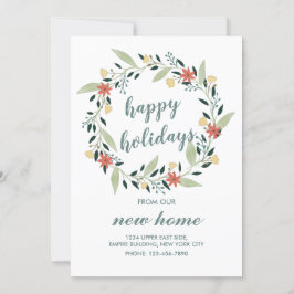 Happy Holidays aus unserem neuen Zuhause Weihnacht Einladung