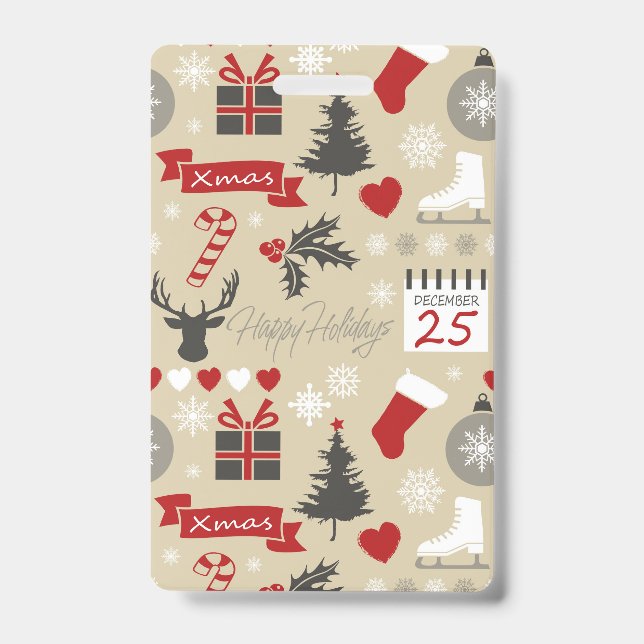 Happy Holidays Ausweis (Vorderseite)