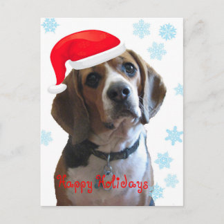 Happy Holidays Beagle Feiertagspostkarte