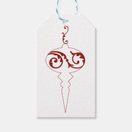 Happy Holidays Berry Red Holiday Ornament Geschenkanhänger