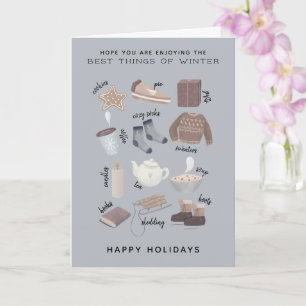 Happy Holidays Best of Winter Karte