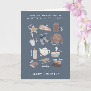 Happy Holidays Best of Winter Karte