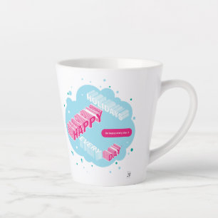 Happy Holidays, Blue & Pink Milchtasse