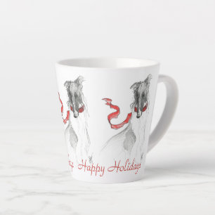 Happy Holidays Borzoi Tasse