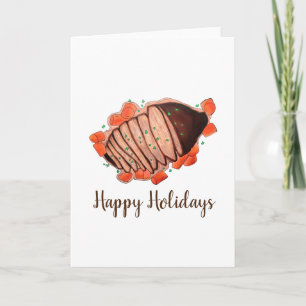 Happy Holidays Braised Beef Brisket Jüdische Küche Karte