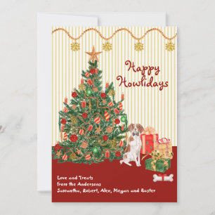 Happy Holidays Brittany Spanish Tree Presents