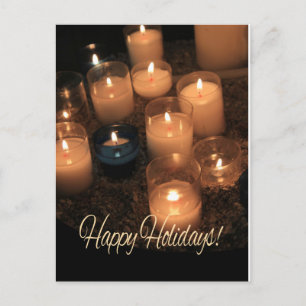 Happy Holidays Burning Kerzen Weihnachten