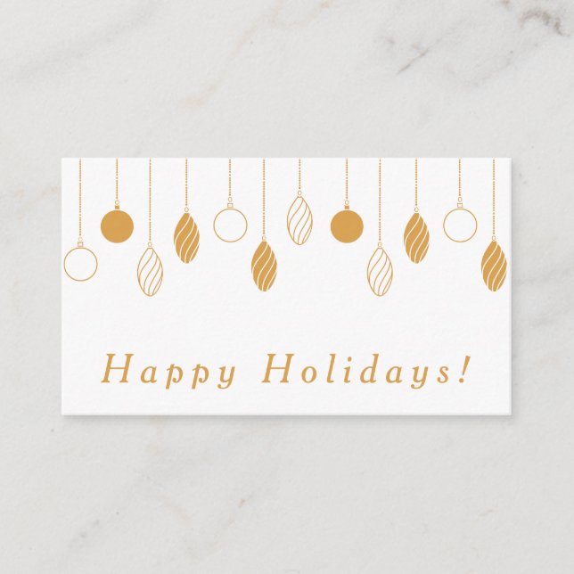 Happy Holidays Business Enclosure Card Begleitkarte (Vorderseite)