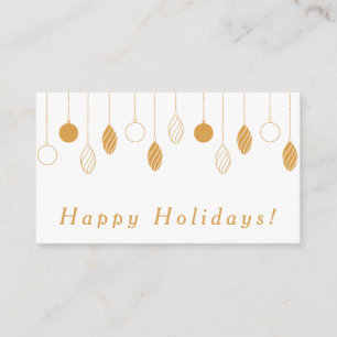 Happy Holidays Business Enclosure Card Begleitkarte