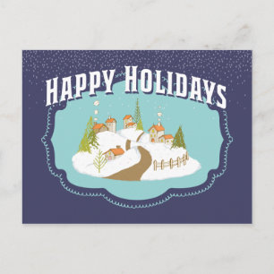 Happy Holidays Business Kundenempfehlung Postkarte