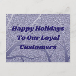 Happy Holidays Business Kundenempfehlung Postkarte