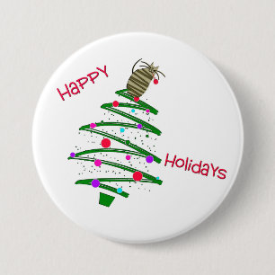 Happy Holidays Button