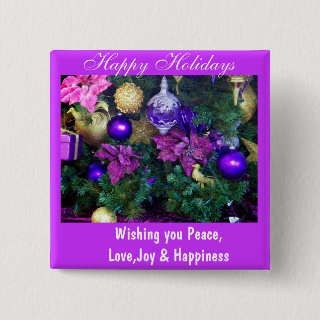 Happy Holidays_ Button (Vorderseite)