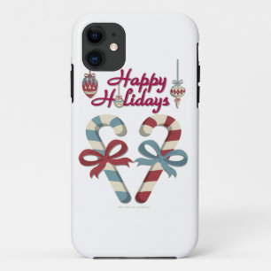 Happy Holidays Candy Cane Heart Case-Mate iPhone Hülle