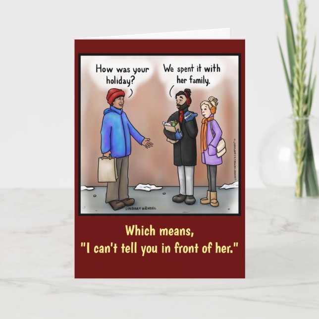 Happy Holidays Card Feiertagskarte (Vorderseite)