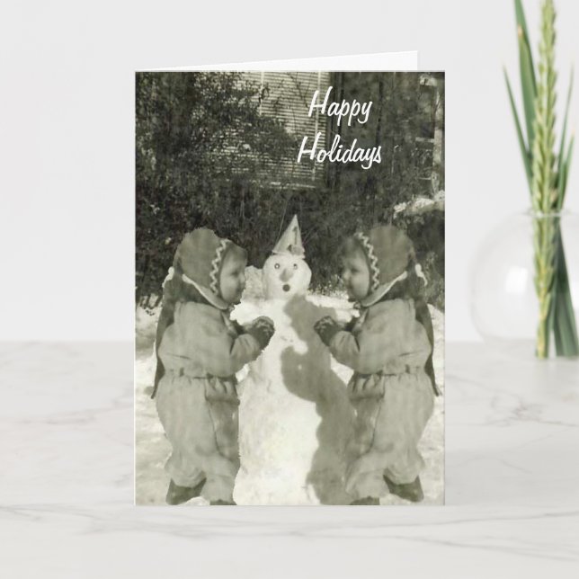 Happy Holidays Card Feiertagskarte (Vorderseite)