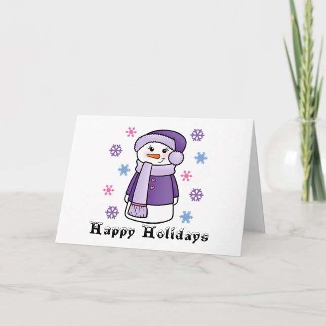 Happy Holidays Card Feiertagskarte (Vorderseite)