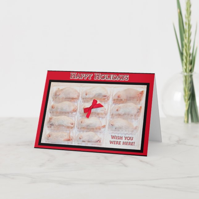 Happy Holidays Card Feiertagskarte (Vorderseite)