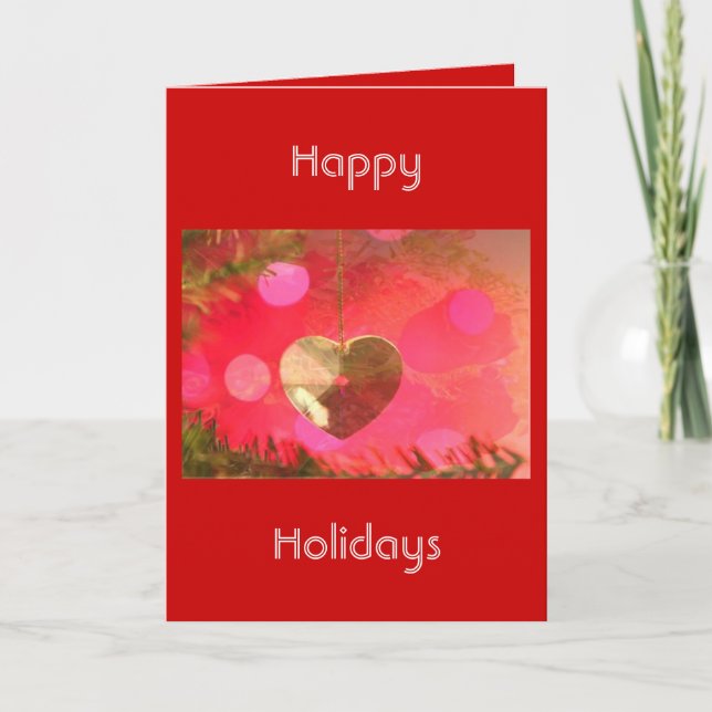 Happy Holidays Card Feiertagskarte (Vorderseite)