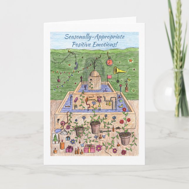 Happy Holidays Card Feiertagskarte (Vorderseite)