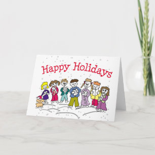 Happy Holidays Cards Feiertagskarte