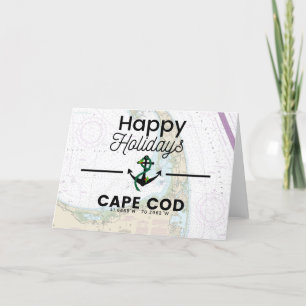 Happy Holidays Chart - Cape Cod Feiertagskarte