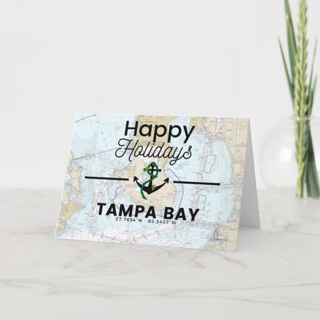 Happy Holidays Chart - Tampa Bay Feiertagskarte (Vorderseite)