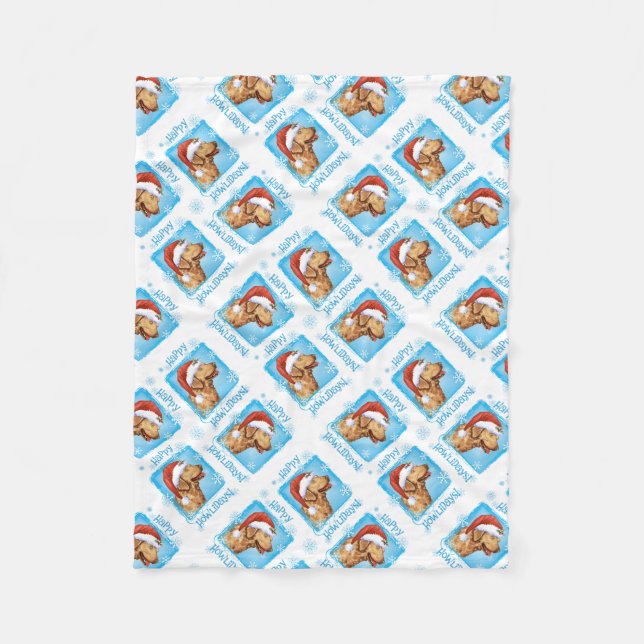 Happy Holidays Chessie Fleecedecke (Vorderseite)