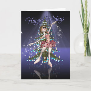 Happy Holidays - Christmas Card - Gothic Ballet Da Feiertagskarte