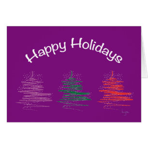 Happy Holidays, Christmas - Modernes Lila